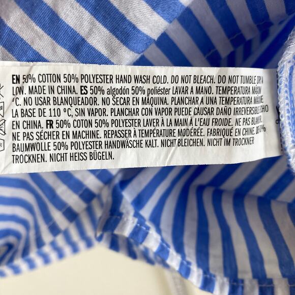 Tuckernuck Pomander Place Striped Mollie Top Blue White XL - Picture 12 of 13